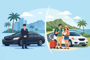 Chauffeur Service Versus Rental Car on Oahu